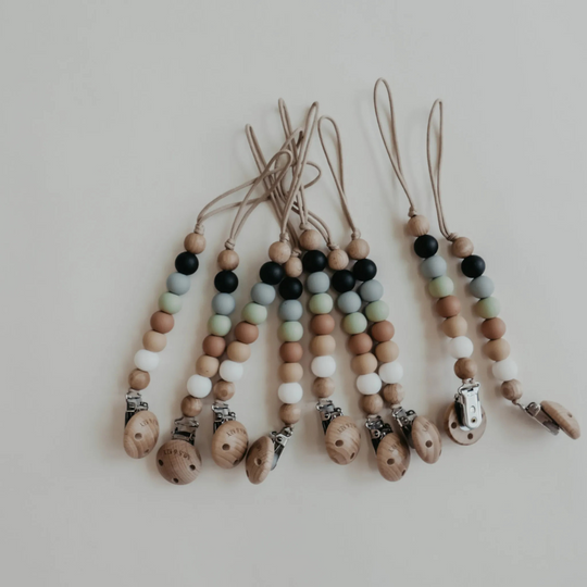 Mils and Key Silas Pacifier Clips - Multiple Color (0m+)