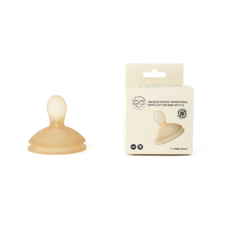He Or She Squeeze Spoon Transitional Nipple Kit (0m+)