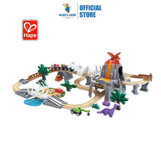 Hape 3795 Dino Railway Adventure Set Suitable For Age 3+ Years
