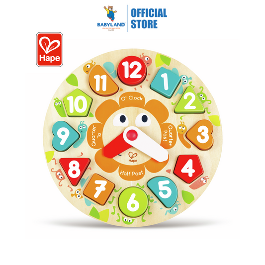 Hape 1622 Chunky Clock Puzzle From 3 Years