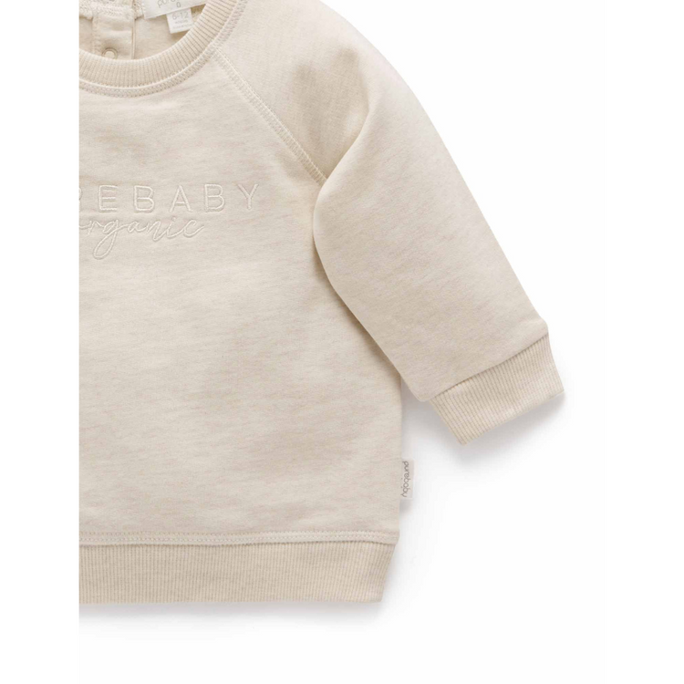 Purebaby Organic Purebaby Logo Windcheater - Wheat Melange