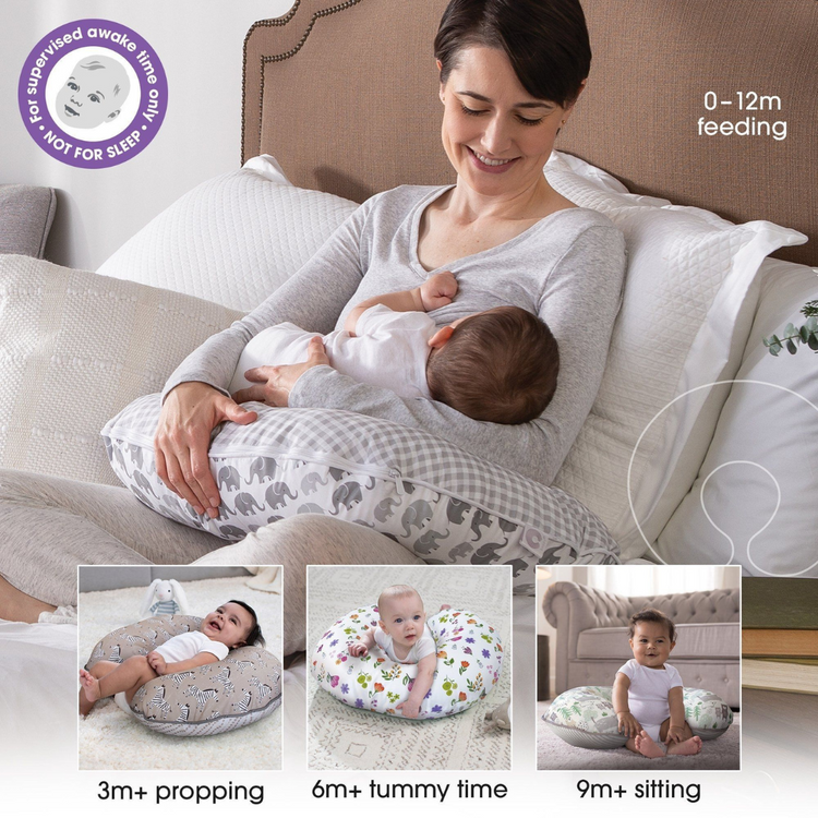 Chicco Boppy Nursing Pillow - Charcoal