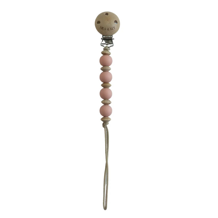 Mils and Key Peanut Pacifier Clips (0m+)