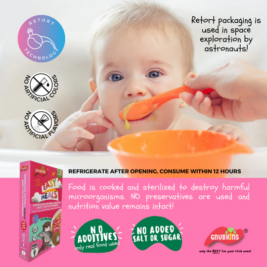 Little Baby Grains Easy Meals - Norwegian Salmon & Organic Sweet Potato Porridge (7-12m)