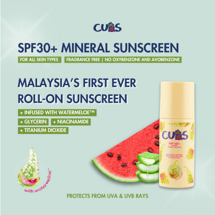 CUBS SPF30+ Mineral Sunscreen