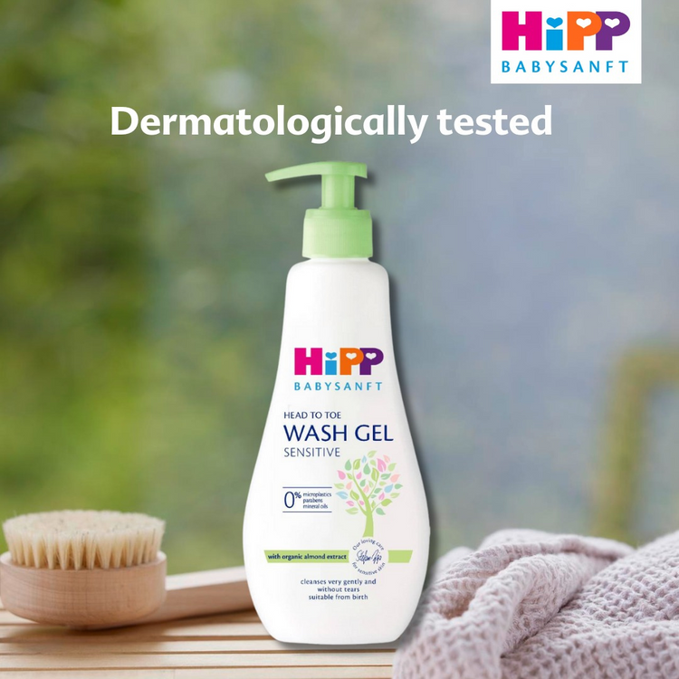 HiPP Babysanft Wash Gel With Organic Almond Extract (400ml)