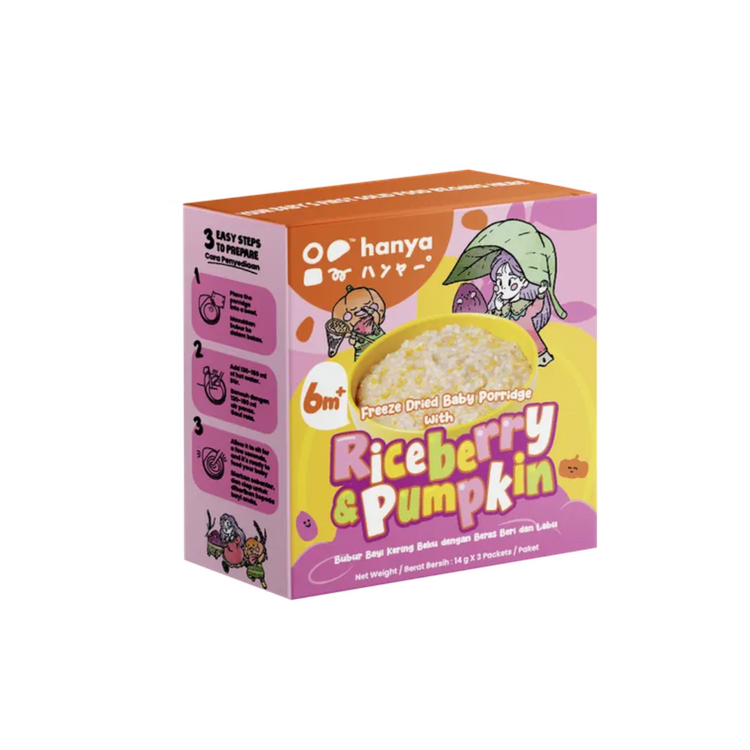 Hanya Freeze Dried Baby Porridge (6m+) - 14g x 3packs