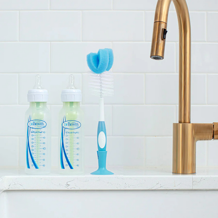 Dr Brown's Natural Flow Baby Bottle Brush (Blue)