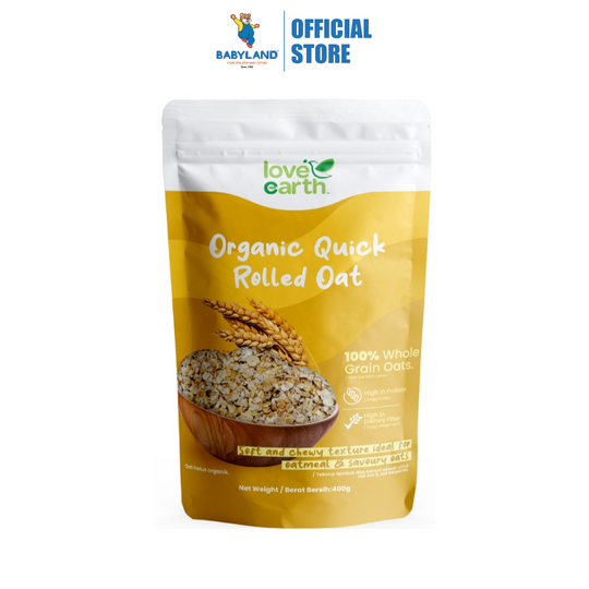 Love Earth Organic Quick Rolled Oat 400g
