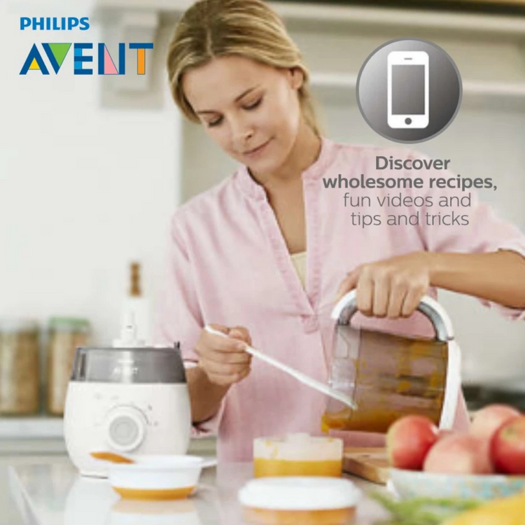 Philips Avent 4-in-1 Baby Food Maker (Steam, Blend, Defrost & Reheat) SCF883/02