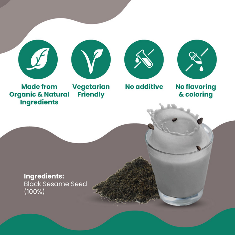 Love Earth Roasted Black Sesame Powder 350g