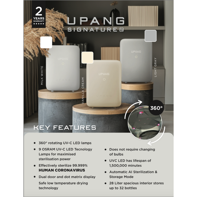 Upang Signature 2 LED UV Sterilizer (2025 Model)