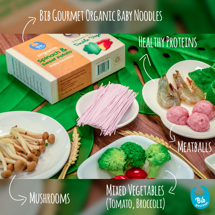 Bib Gourmet Organic Baby Noodles (240g) 7M+