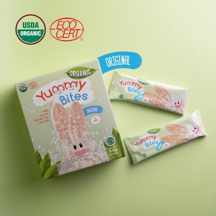 Yummy Bites Organic Rice Crackers 50g (7M+)