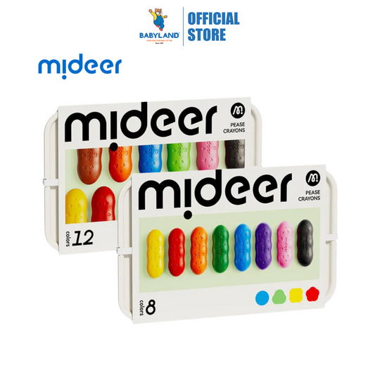 Mideer Washable BeeswaxBased Peas Crayon ( 8 / 12 Colors )