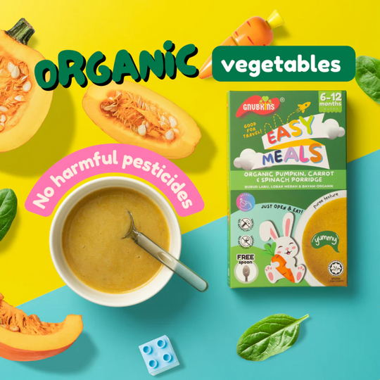 Little Baby Grains Easy Meals - Organic Pumpkin, Carrot & Spinach Porridge (6-12m)