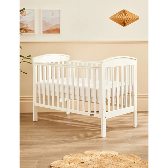 Babyhood Classic Curve 4-in-1 Cot - White