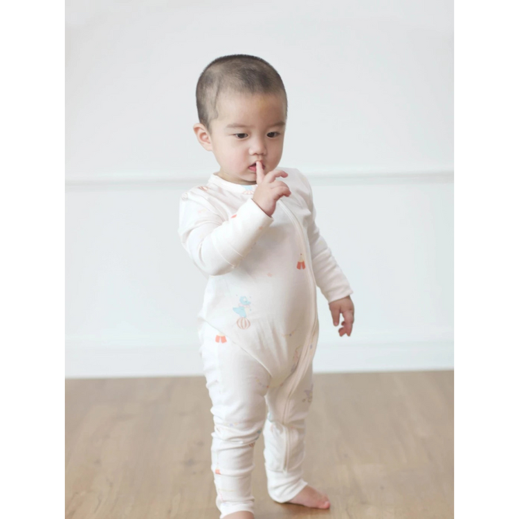 Twinkle Planet GOTS Organic Cotton One-Piece Pyjamas - Circus Dino