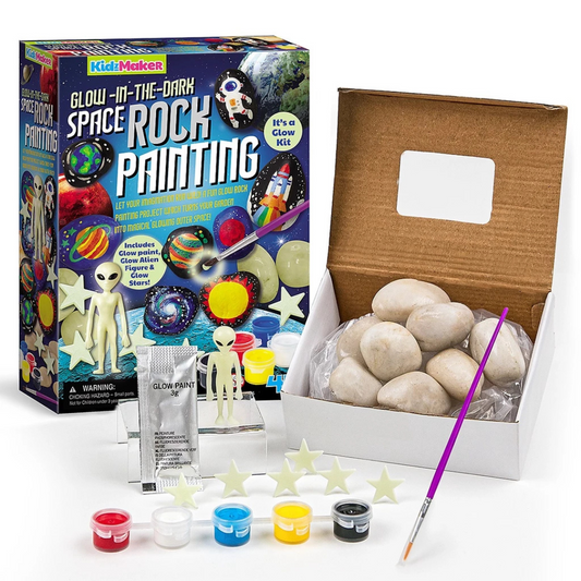 4M KidzMaker - Glow-in-the-Dark Space Rock Painting (5Y+)