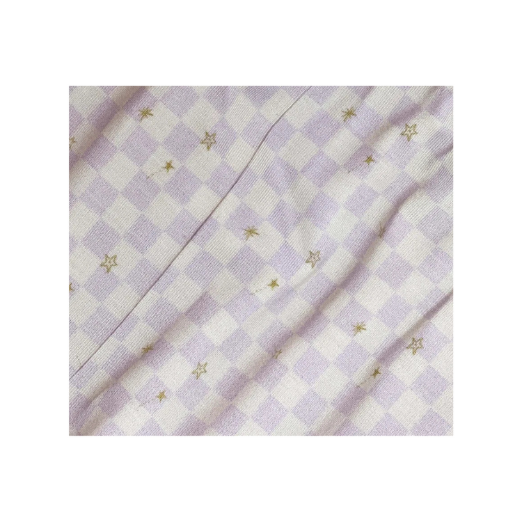 Hamako Tencel Baby Simple Swaddle Stary Gingham