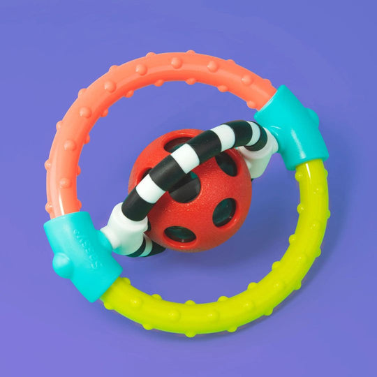 Sassy Spin & Chew Ring Rattle (3+ months)