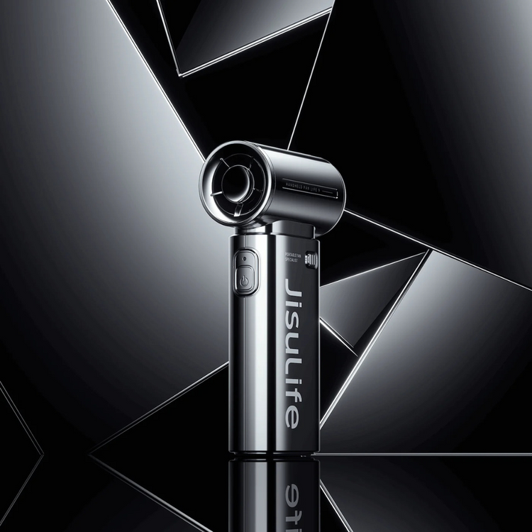 【New Limited Edition】JisuLife Handheld Fan Life9 - Chrome (5000mAh) Silver-Plated With Gift Box
