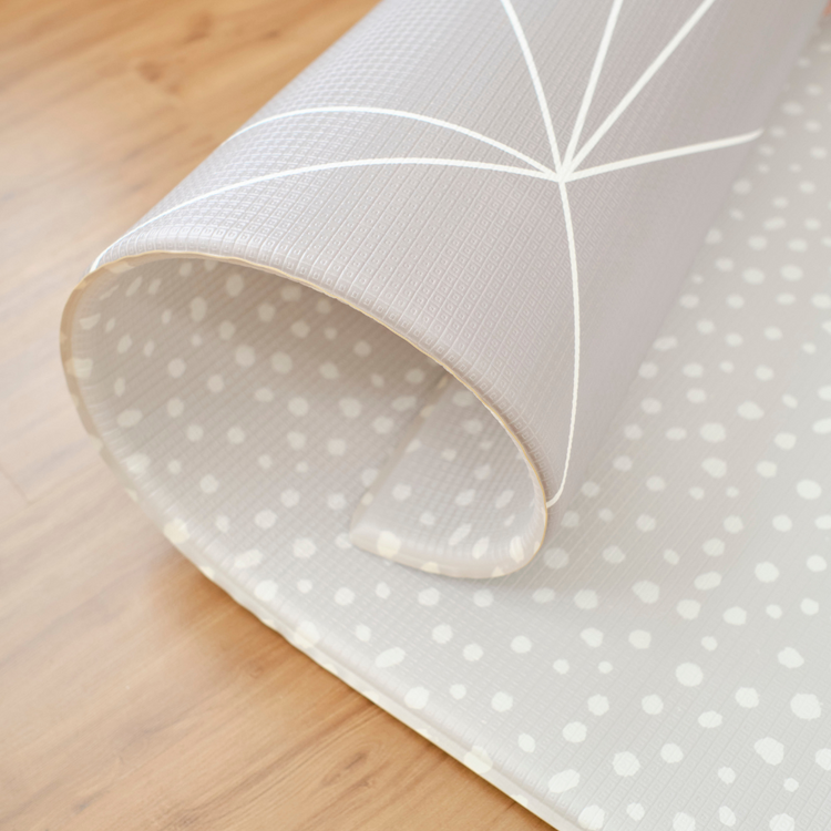 GingerBubs Speckled Play Mat Large - Ash Grey (2.0 m x 1.4 m)