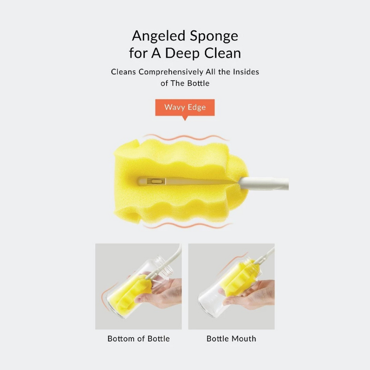 Simba Silky Replacement Sponges for Rotating Sponge Bottle Brush ( 2 PCS )