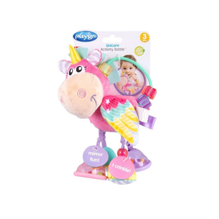 Playgro 0188463 Unicorn Activity Rattle (0m+)