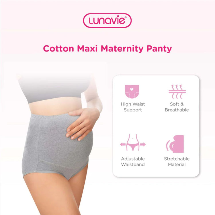 Lunavie Cotton Maxi Maternity Panty (3pcs)
