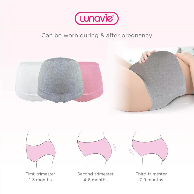 Lunavie Cotton Maxi Maternity Panty (3pcs)