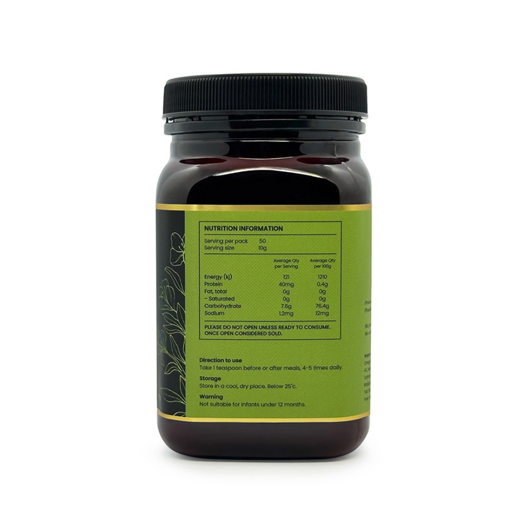 Oregan Organic Raw Honey 500g