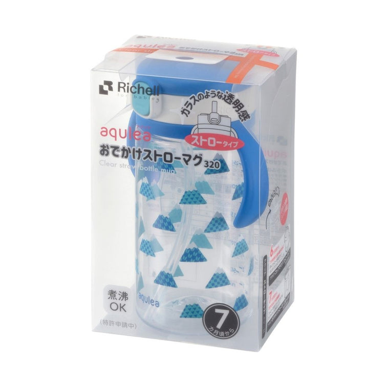 Richell AQ Clear Straw Mug 320ml