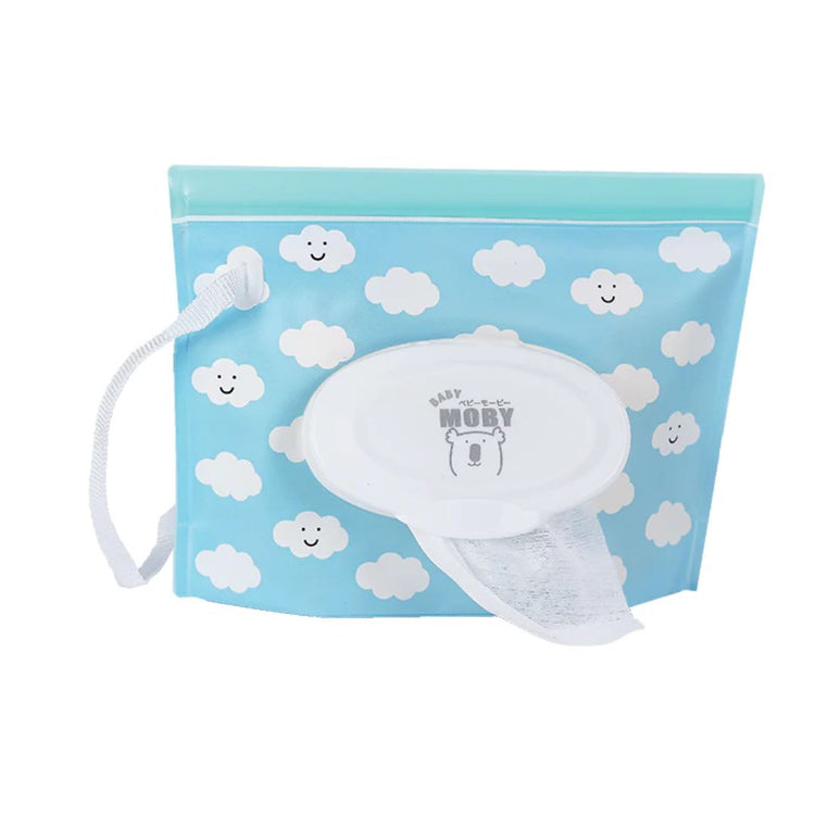 Baby Moby Dry Wipe PVC Pouch Bag - Assorted Colors
