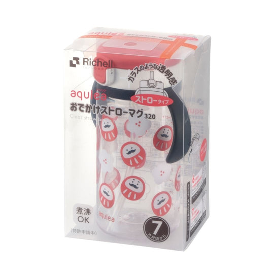 Richell AQ Clear Straw Mug 320ml