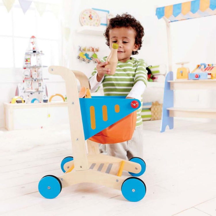 Hape Kid's Wooden Shopping Cart (3y+)