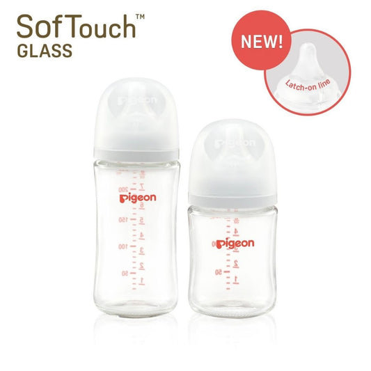 Pigeon Softouch Glass Bottle