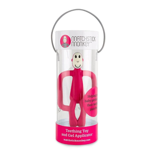 Matchstick Monkey Teething Toy - Red