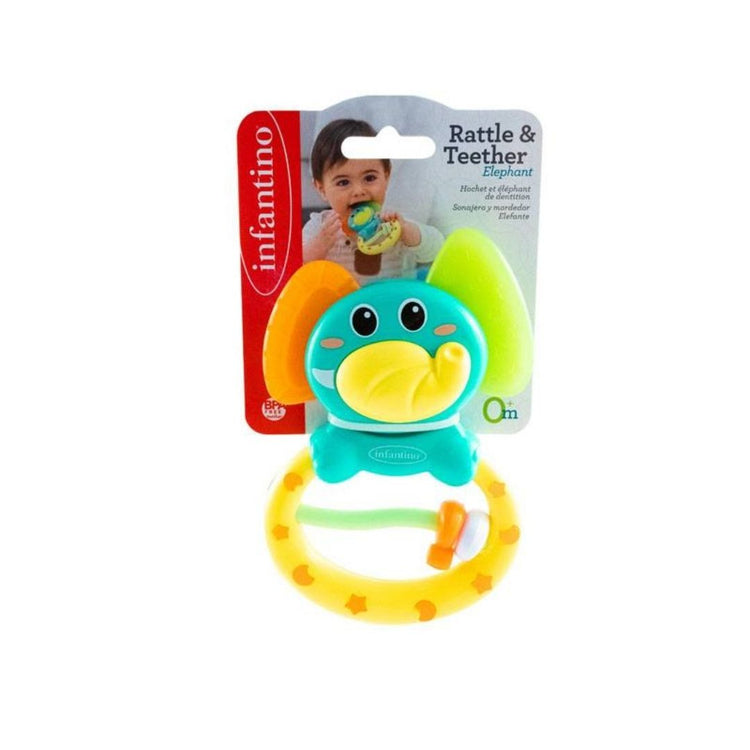 Infantino Rattle & Teether Elephant