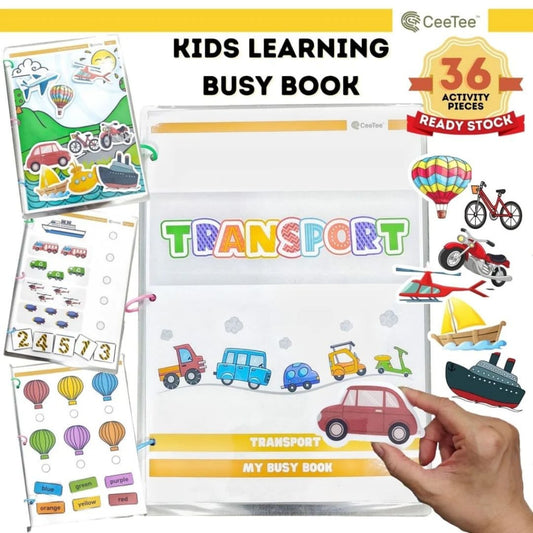 Ceetee Transport Montessori Early Learning Busy Book