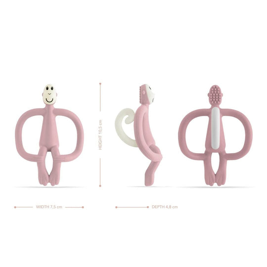 Matchstick Monkey Teething Toy - Dusty Pink