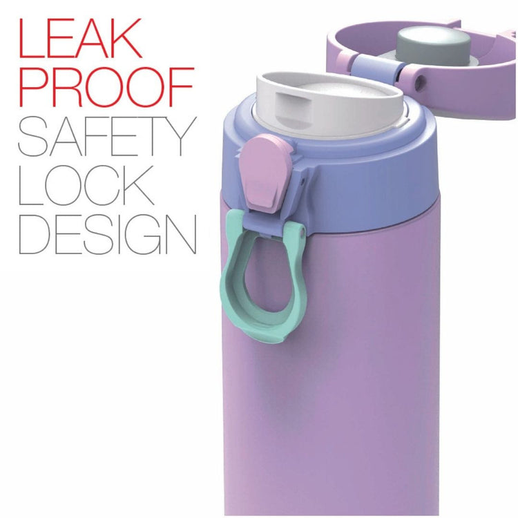 Peacock 500ml Stainless Steel One Touch Bottle with Pouch