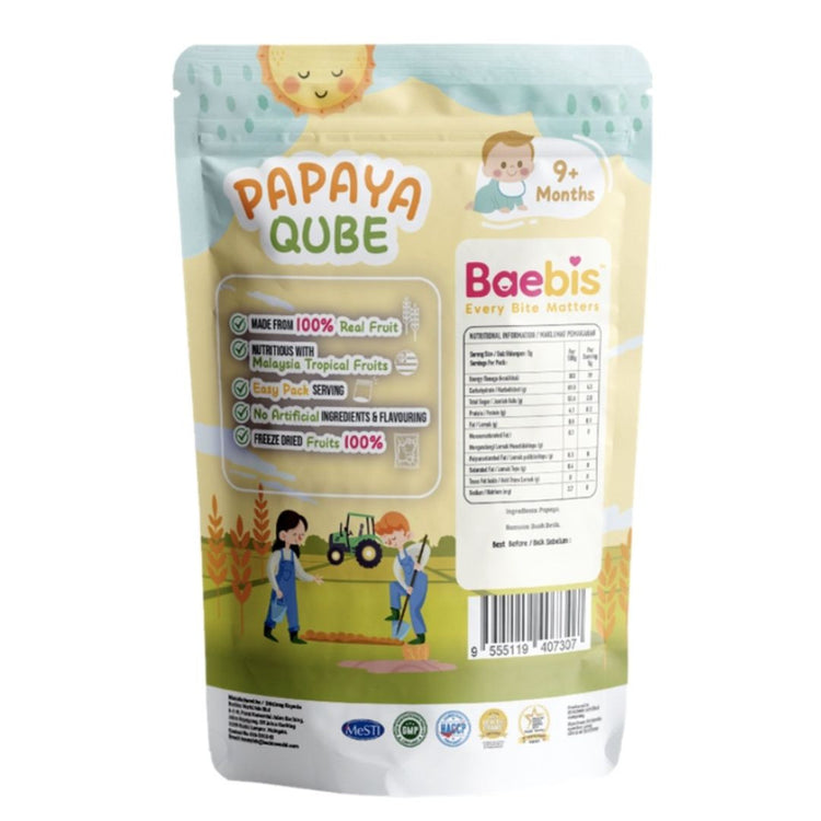 Baebis 100% Natural Fruit Qube (9m+)