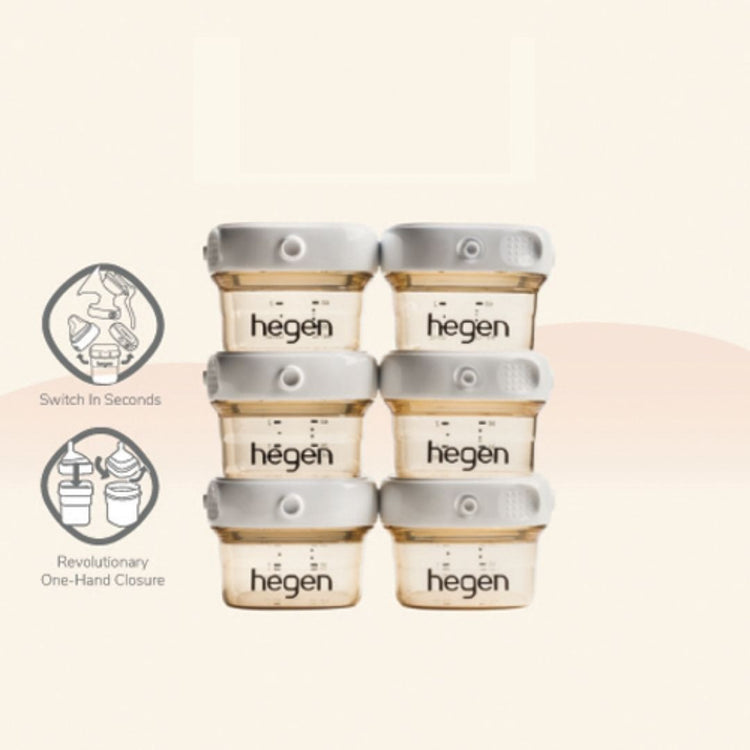 Hegen PCTO™ 60ml/2oz Breast Milk Storage PPSU (6-Pack)