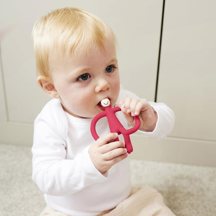 Matchstick Monkey Teething Toy - Red