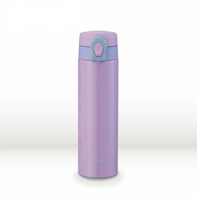 Peacock 500ml Stainless Steel One Touch Bottle with Pouch