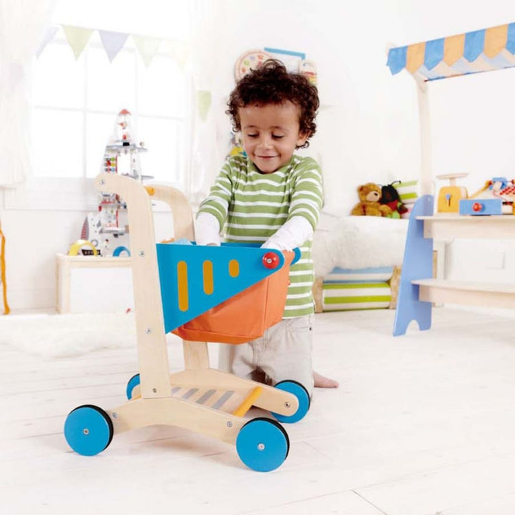 Hape Kid's Wooden Shopping Cart (3y+)