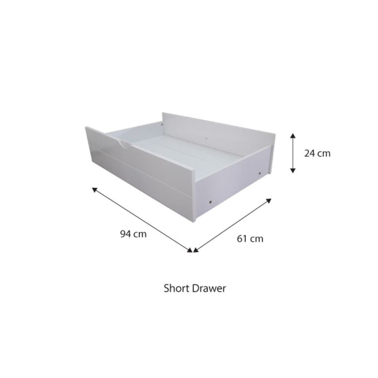 [PRE-ORDER] Snoozeland Snowberry Super Single Bunk Bed with Staircase and Underbed 2 Short Drawers