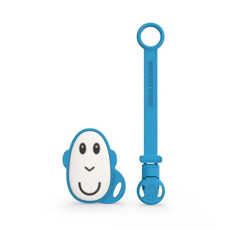 Matchstick Monkey Flat Face Teether & Soother Clip Gift Set