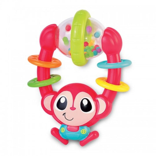 Hap-P-Kid Little Learner Baby Shake Rattle - Monkey (6m+)